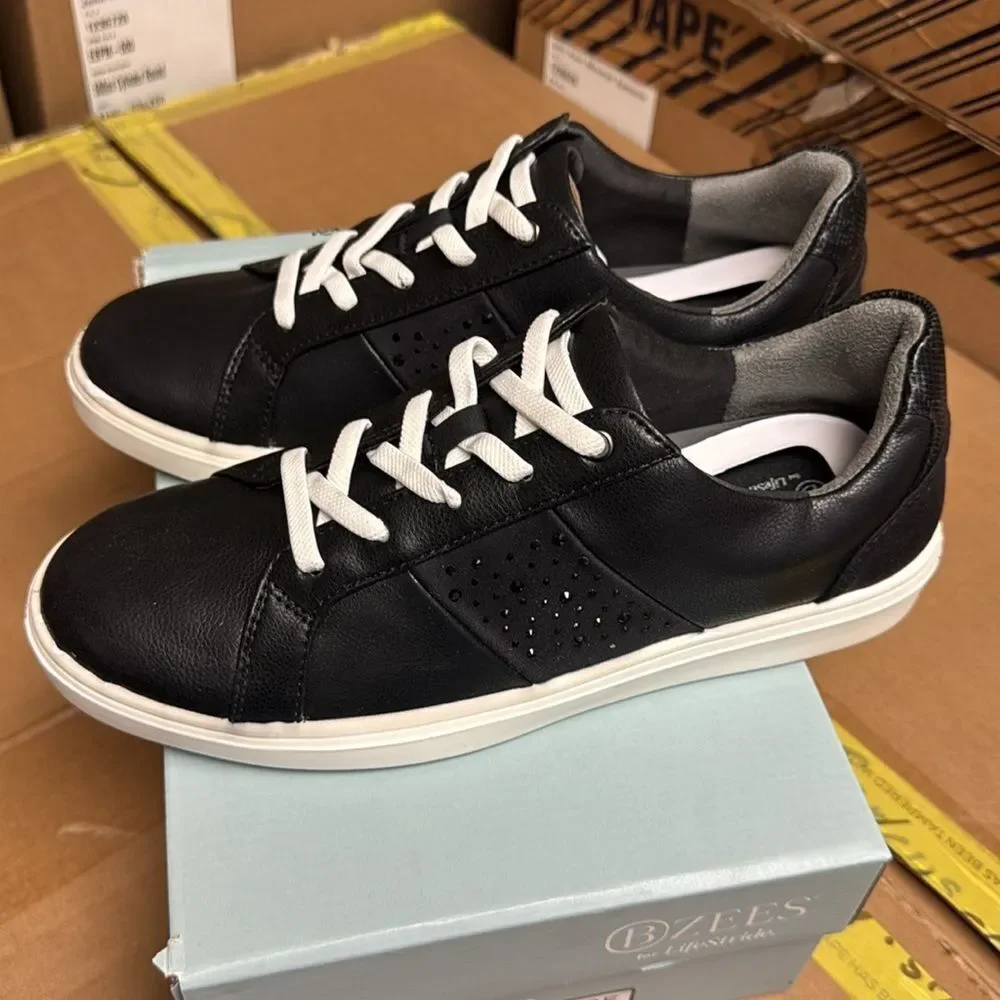 Bzees Happy Friday Lace Up Sneaker (WIDE)